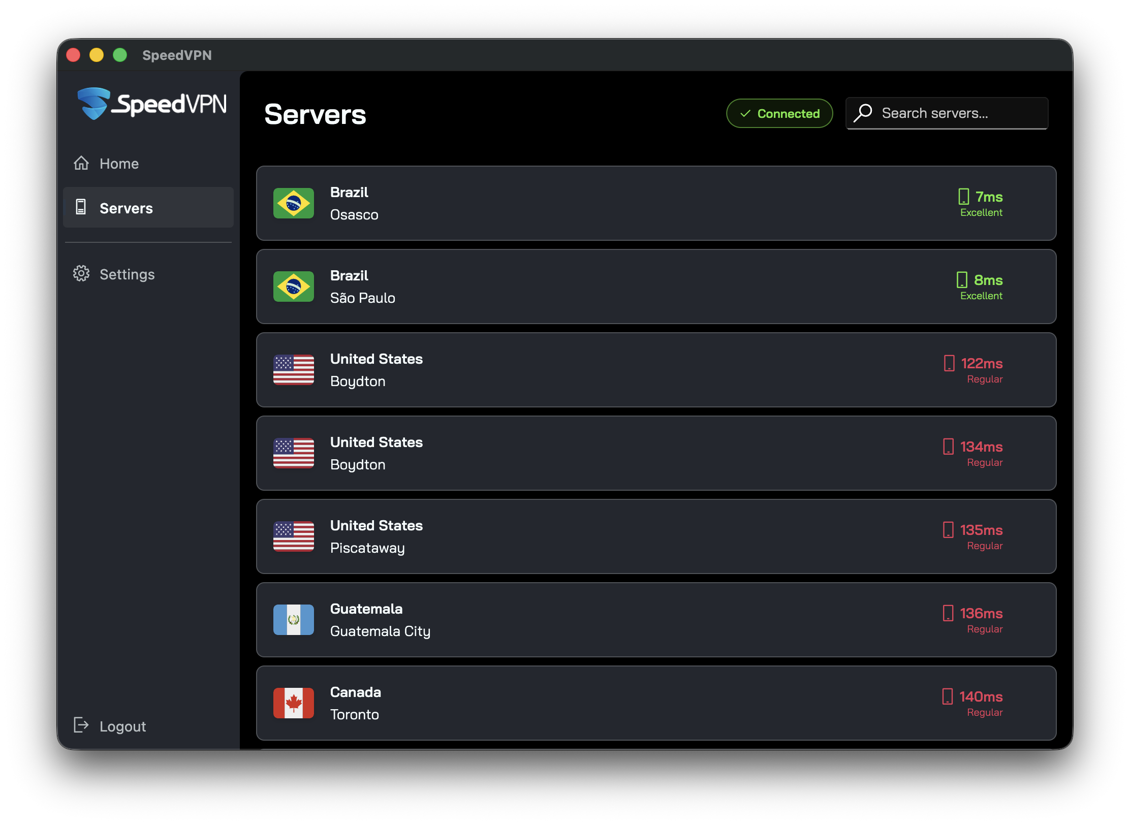 Speed VPN Desktop Secondary